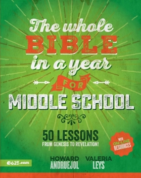 Paperback Whole Bible in a Year for Middle School (Toda La Biblia En Un Año Para Preadolescentes) Book