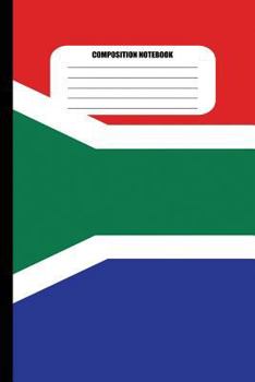 Composition Notebook : Flag of South Africa (100 Pages, College Ruled)