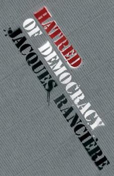 Hardcover Hatred of Democracy Book