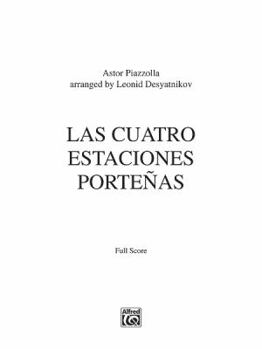 Paperback Las Cuatro Estaciones Porteñas: For Solo Violin and String Orchestra, Full Score Book