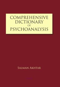 Hardcover Comprehensive Dictionary of Psychoanalysis Book