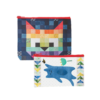 Misc. Supplies Patchwork Cats Eco Pouch Set Book