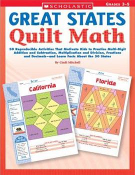 Paperback Great States Quilt Math Book