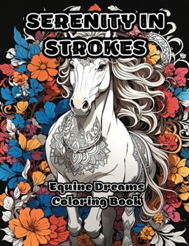 Paperback Serenity in Strokes: Equine Dreams Coloring Book