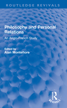 Paperback Philosophy and Personal Relations: An Anglo-French Study Book