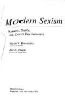 Paperback Modern Sexism: Blatant, Subtle, and Covert Discrimination Book