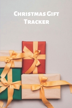 Paperback Christmas Gift Tracker: Gift List Notebook for Christmas 100 Pages (6x9) Book