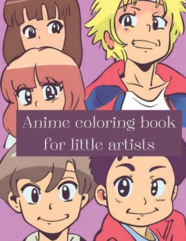 Paperback Anime coloring book for little artists Book