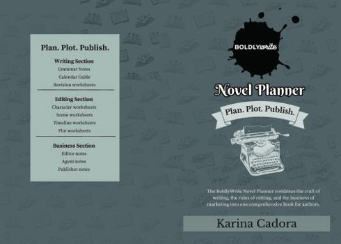 Paperback BoldlyWrite Novel Planner Book