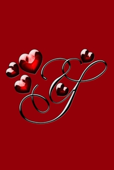 Y: Letter Red Heart Love Monogram Initial Notebook Journal Great Valentine Gift for Girls 110 Pages 6x9 inches Lined