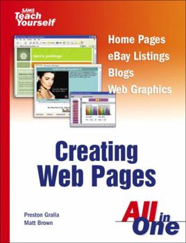 Sams Teach Yourself Creating Web Pages All in One (Sams Teach Yourself) - Book  of the Sams Teach Yourself Series: All in One