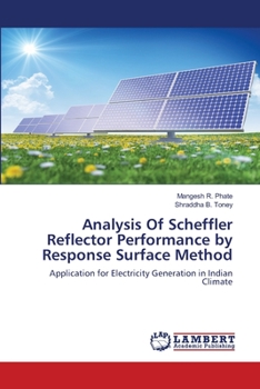 Paperback Analysis Of Scheffler Reflector Performance by Response Surface Method Book