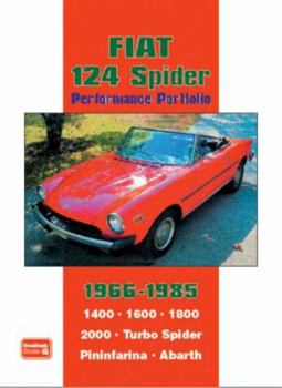 Paperback Fiat 124 Spider Performance Portfolio 1966-1985 Book