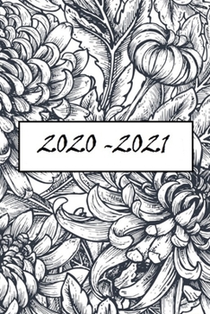 Paperback 2020-2021 Two Year Planner, with yearly, monthly and weekly views + 25lined pages Book