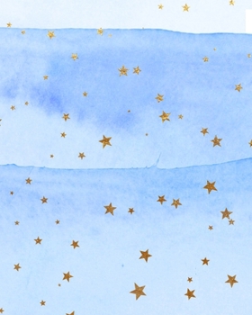 Starry Painted Skies Composition Notebook - Large Ruled Notebook - 8x10 Lined Notebook (Softcover Journal / Notebook / Diary)