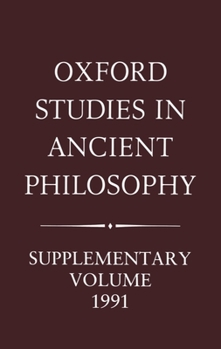 Hardcover Oxford Studies in Ancient Philosophy: Supplementary Volume 1991: Aristotle and the Later Tradition Book