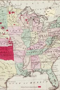 Map showing the location of the Indian [Native American] Tribes within the United States: A Poetose Notebook / Journal / Diary (100 pages/50 sheets) (Poetose Notebooks)