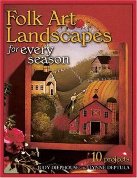 Paperback Folk Art Landscapes for Every Season Book
