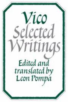 Hardcover Vico: Selected Writings Book