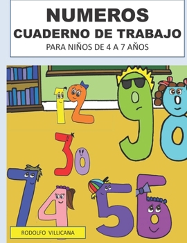 Paperback Numeros, Cuaderno de Trabajo: Para NiŇos de 4 a 7 AŇos [Spanish] Book