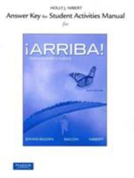 Paperback Answer Key for the Student Activities Manual for ¡arriba!: Comunicación Y Cultura Book