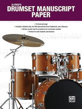 Paperback Alfred's Drumset Manuscript Paper Book