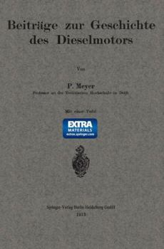 Paperback Beiträge Zur Geschichte Des Dieselmotors [German] Book