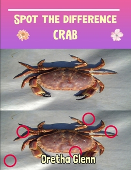 Paperback Spot the difference Crab: Picture puzzles for adults Can You Really Find All the Differences? Book
