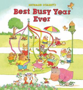 Hardcover Richard Scarry's Best Busy Year Ever Book