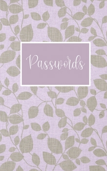 Paperback Passwords: Password Journal with alphabetical tabs Book