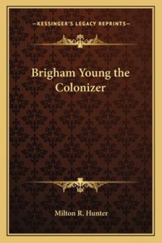 Paperback Brigham Young the Colonizer Book