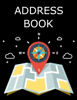 Address Book: with Tabs, Large Print Address Books, A Personal Organizer for Addresses, Social Media Handles and Notes