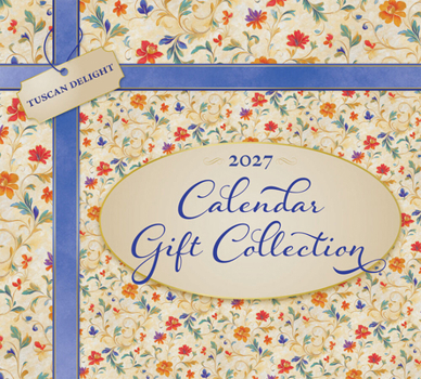 Tuscan Delight 2027 Gift Collection Desk Pad & Wire-O Calendar & Pocket Planner Sticker Sheet Foil Stamped Cover