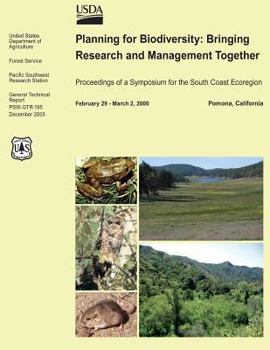 Paperback Planning for Biodiversity: Bringing Research and Management Together Book