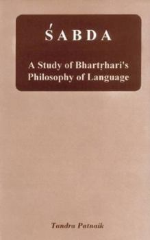 Hardcover Sabda--A Study of Bhartrhari's Philosophy of Language Book