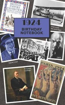 Paperback 1924 Birthday Notebook: A Great Alternative to a Card Book