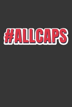 Paperback Allcaps Tricolor Notebook: Lined Journal, 120 Pages, 6 x 9, Affordable Gift Journal Matte Finish Book