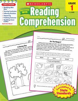 Paperback Scholastic Success with Reading Comprehension: Grade 1 Workbook Book