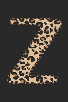 Paperback Z: small lined leopard print notebook; monogrammed gifts for her Book