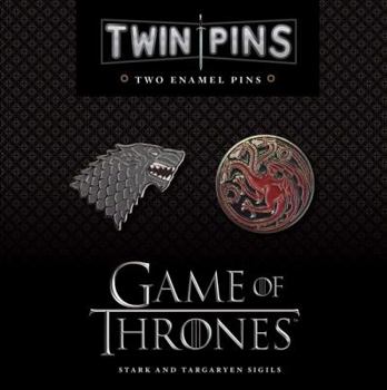 Misc. Game of Thrones Twin Pins: Stark and Targaryen Sigils: Two Enamel Pins (Enamel Pin Sets, Game of Thrones Buttons, Jewelry from Books) Book