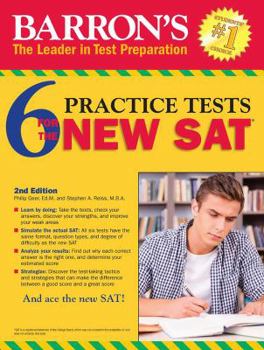 Paperback Barron's 6 Practice Tests for the New Sat, 2nd Edition Book