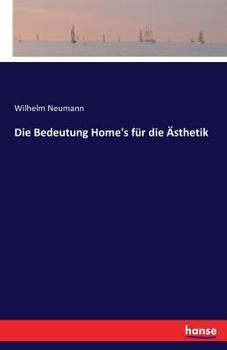 Paperback Die Bedeutung Home's für die Ästhetik [German] Book