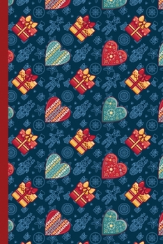 Blank Lined Notebook Journal For Christmas: Medium Ruled Book for Children, Teens and Adults - Christmas Gift of Love (College Ruled Line Paper)