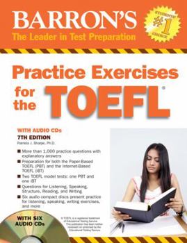 Paperback Barron's Practice Exercises for the TOEFL [With 6 CDs] Book