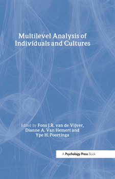 Hardcover Multilevel Analysis of Individuals and Cultures Book