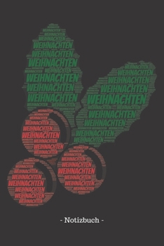 Weihnachten: Notizblock | Notizbuch | DIN A5, 120 Seiten | Liniert, Lined, Linien | Notizen, Termine, Planer, Tagebuch, Organisation | Wortwolke Geschenk (German Edition)