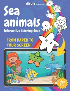 Paperback Dibulo SeaLand Templates - Age 3-5: A coloring book which brings your drawings alive Book