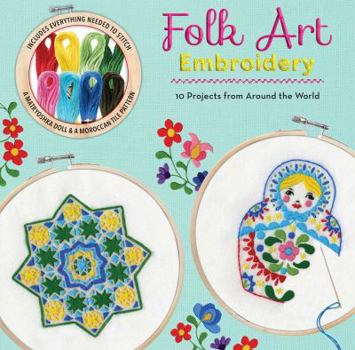 Paperback Folk Art Embroidery Book