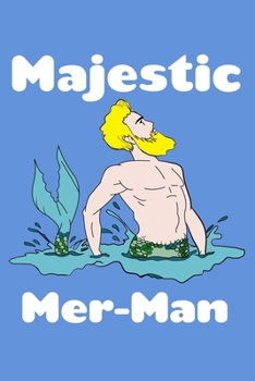 Paperback Majestic Mer Man: Comic Book Notebook Paper Book