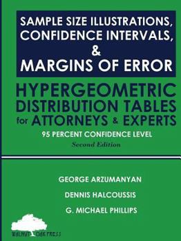 Paperback Sample Size Illustrations, Confidence Intervals, & Margins of Error: Hypergeometric Distribution Tables for Attorneys & Experts: 95 Percent Confidence Book